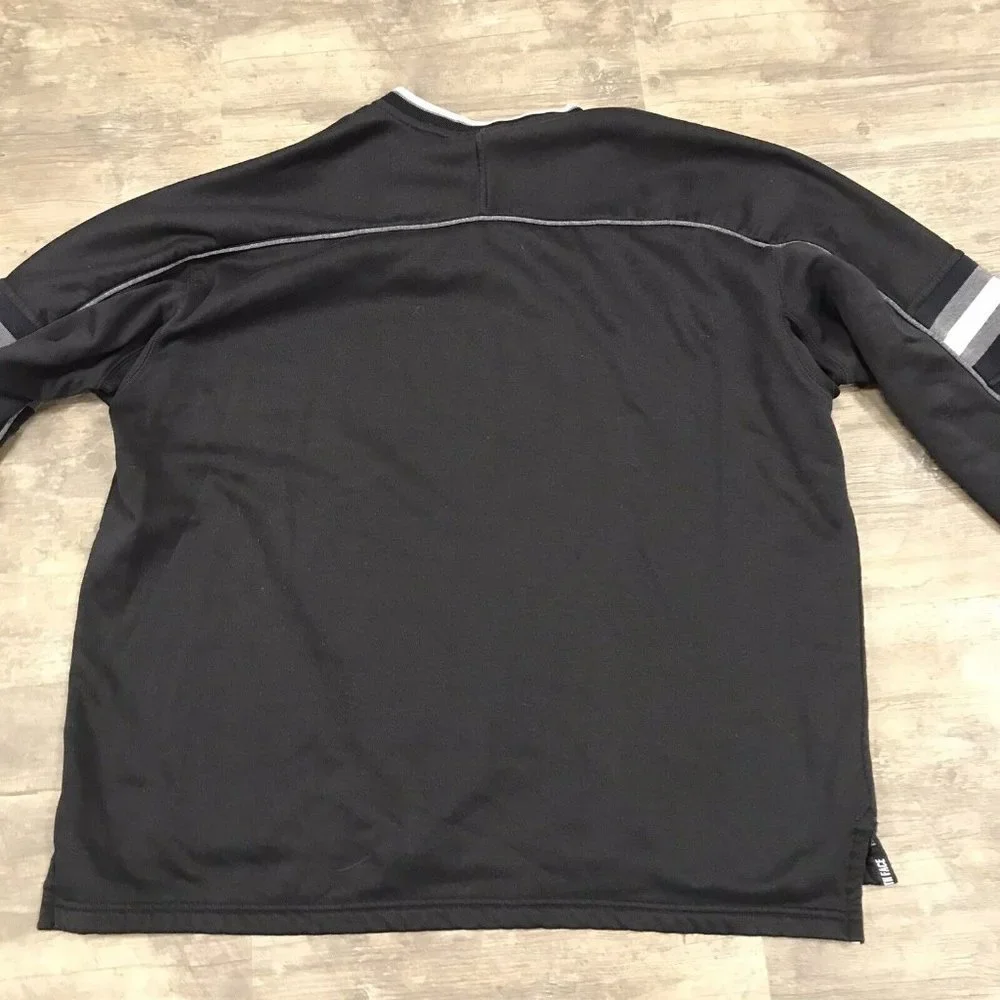 Vintage The North Face Pullover V-neck Sweatshirt Black Ultra-Wick Men Size XL‎
